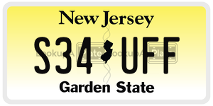 S34UFF  license plate in NJ