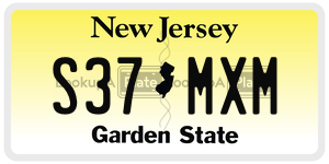 S37MXM  license plate in NJ