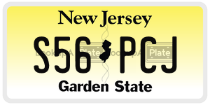 S56PCJ  license plate in NJ