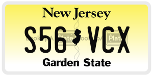 S56VCX  license plate in NJ