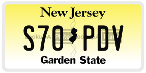 S70PDV  license plate in NJ