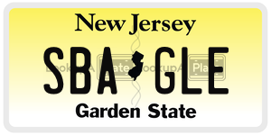 SBAGLE license plate in New Jersey