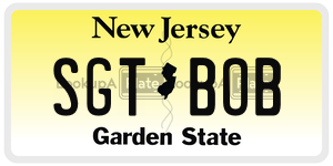 SGTBOB license plate in New Jersey
