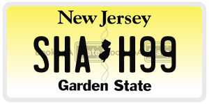 SHAH99 license plate in New Jersey