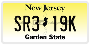 SR319K  license plate in NJ