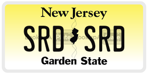 SRDSRD  license plate in NJ