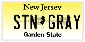 STNGRAY license plate in New Jersey