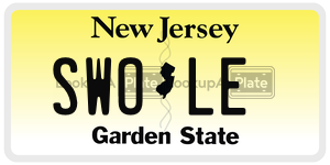 SWOLE license plate in New Jersey