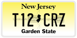 T12CRZ license plate in New Jersey