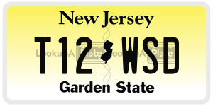 T12WSD  license plate in NJ