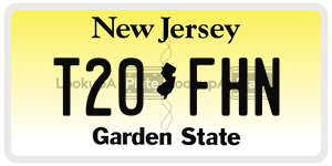 T20FHN  license plate in NJ
