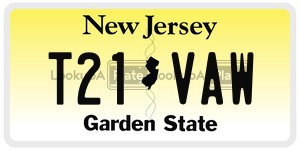 T21VAW  license plate in NJ