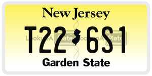T226S1  license plate in NJ