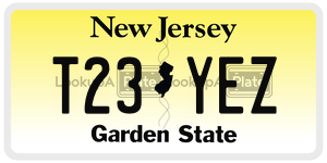 T23YEZ  license plate in NJ