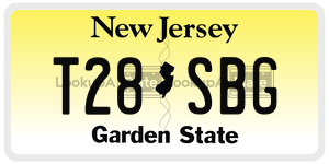 T28SBG  license plate in NJ