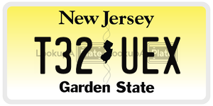 T32UEX  license plate in NJ