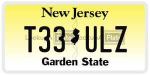 T33ULZ license plate in New Jersey