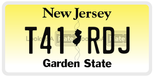 T41RDJ  license plate in NJ