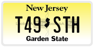T49STH  license plate in NJ