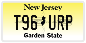 T96URP  license plate in NJ