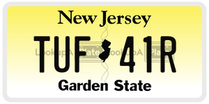 TUF41R  license plate in NJ