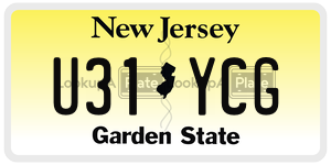 U31YCG  license plate in NJ