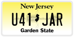 U41JAR  license plate in NJ