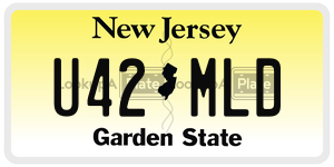 U42MLD license plate in New Jersey