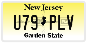 U79PLV license plate in New Jersey
