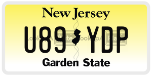 U89YDP  license plate in NJ