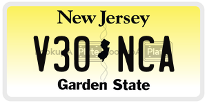 V30NCA  license plate in NJ