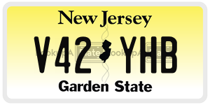 V42YHB  license plate in NJ