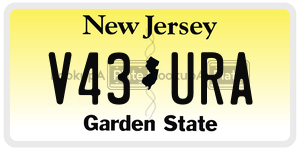 V43URA  license plate in NJ