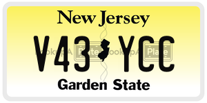 V43YCC  license plate in NJ
