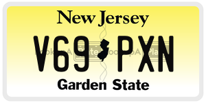 V69PXN license plate in New Jersey