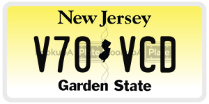 V70VCD  license plate in NJ