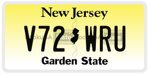 V72WRU  license plate in NJ