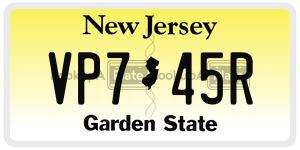 VP745R  license plate in NJ