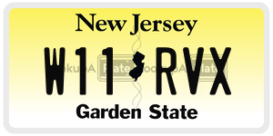 W11RVX license plate in New Jersey