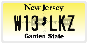 W13LKZ license plate in New Jersey