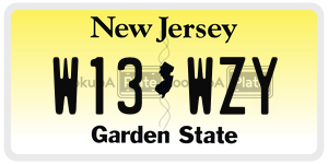 W13WZY  license plate in NJ