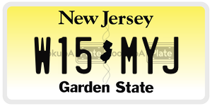 W15MYJ  license plate in NJ