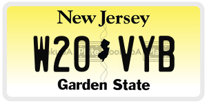 W20VYB  license plate in NJ