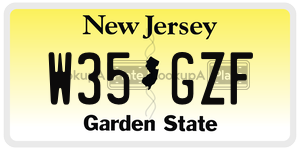 W35GZF  license plate in NJ