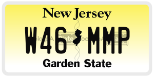 W46MMP license plate in New Jersey