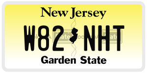 W82NHT  license plate in NJ