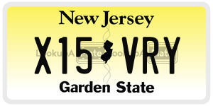 X15VRY  license plate in NJ
