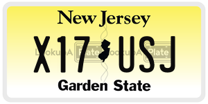 X17USJ  license plate in NJ