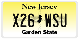 X26WSU  license plate in NJ