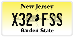 X32FSS license plate in New Jersey
